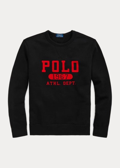 Sudaderas Polo Ralph Lauren Hombre Negros - Fleece Graphic - GZOHB8237